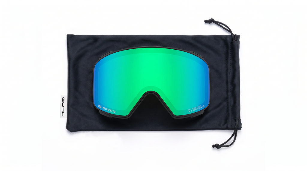 Lente G GREEN para antiparra GURU G1 - Mica snowboard & ski Sol y algo de nubes