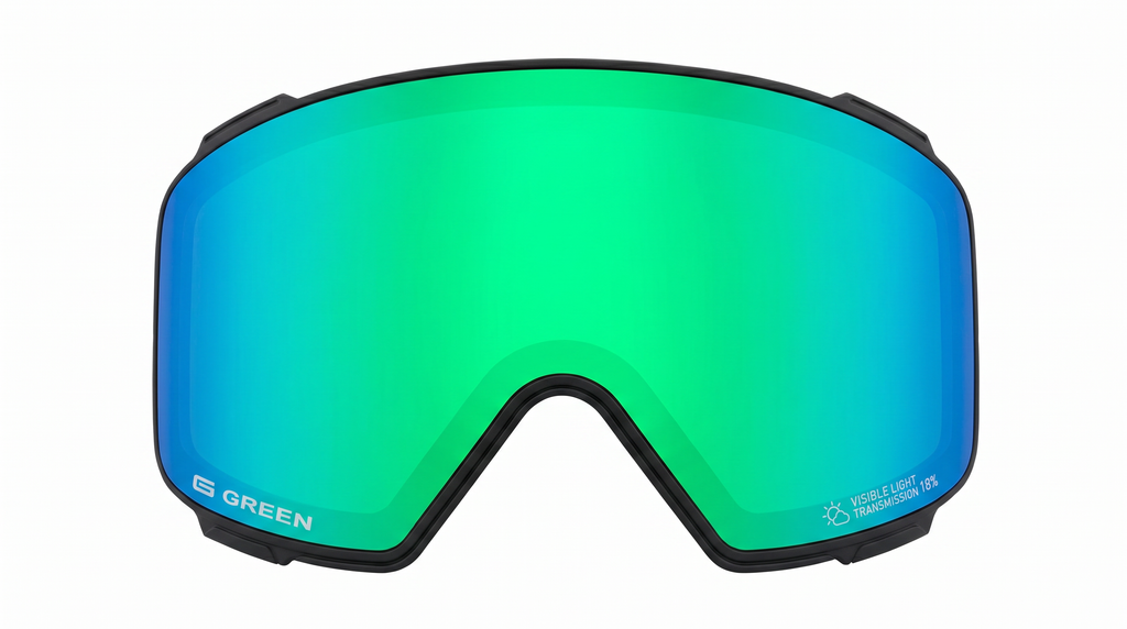 Lente G GREEN para antiparra GURU G1 - Mica snowboard & ski Sol y algo de nubes